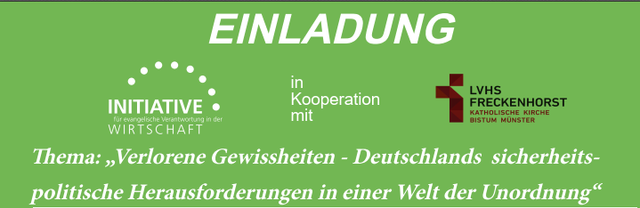 Einladung Initiative Wirtschaft in Kooperation mit LVHS Freckenhorst 16.4.26